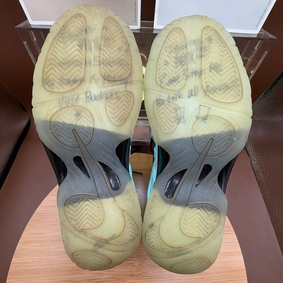 Nike Air Foamposite Little Posite One (GS) Mixtape Teal Copa Blue Sz 6.5Y - Picture 8 of 10